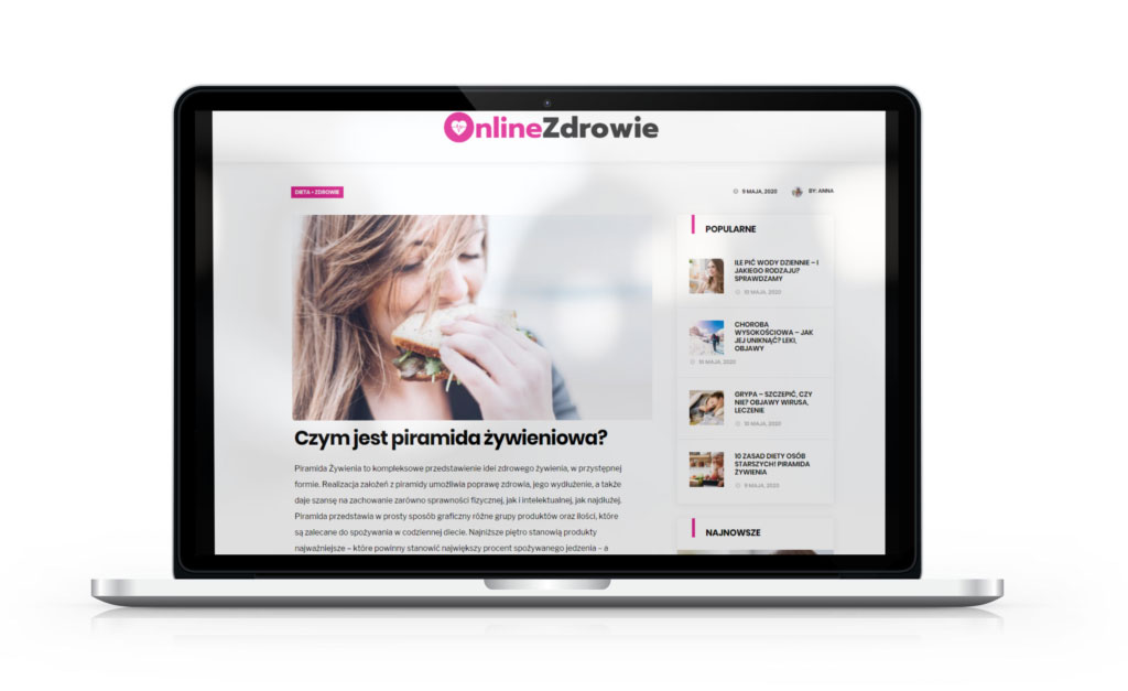 widok strony OnlineZdrowie.pl